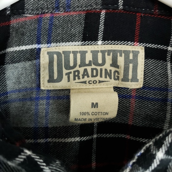 Duluth Plaid Flannel Shirt L/S Button Up - Picture 5 of 5